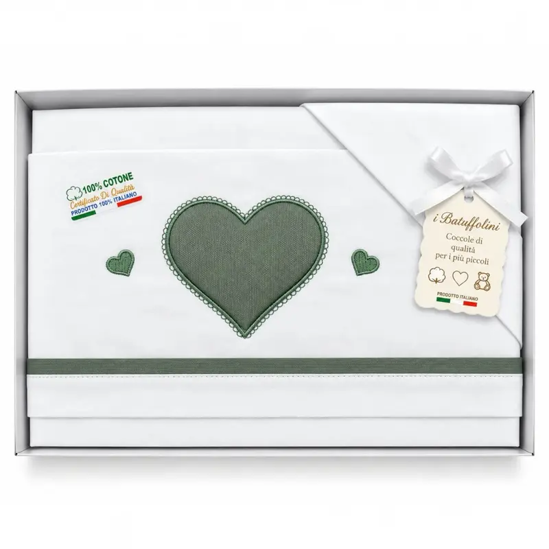 Completo Culla/Lettino Batuffolini 100% Cotone