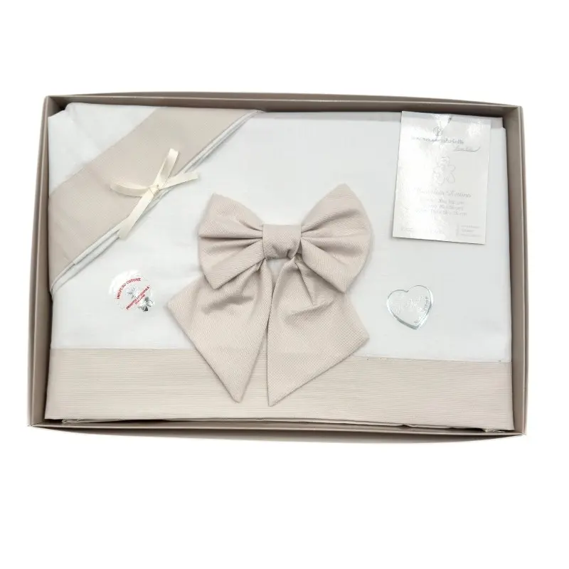 Completo Culla/Lettino Fiocco 100% Cotone