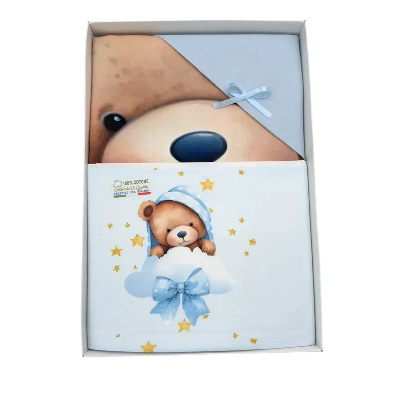 Completo Digitale Lenzuola + Copertina Cotone Lettino
