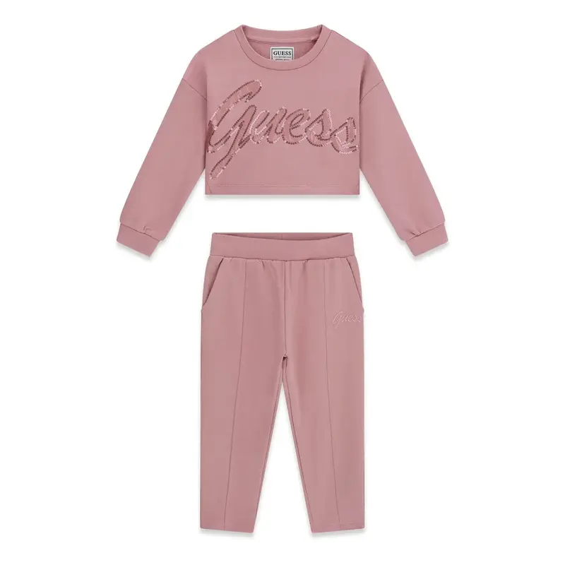 Completo felpa e pantaloni per bambina Active Guess
