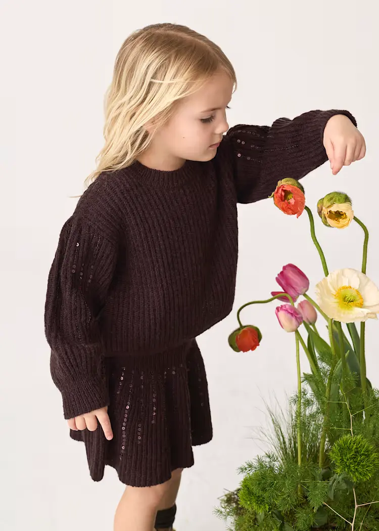 Completo gonna maglia lustrini Abel & Lula