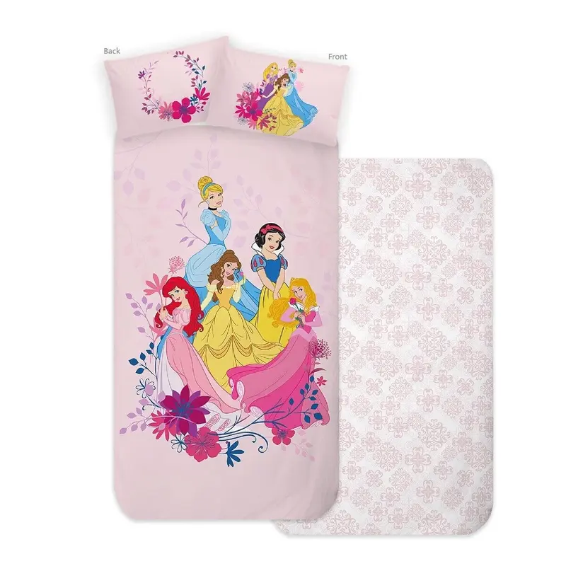 Completo Letto Piazzato 1 Piazza Disney Principesse