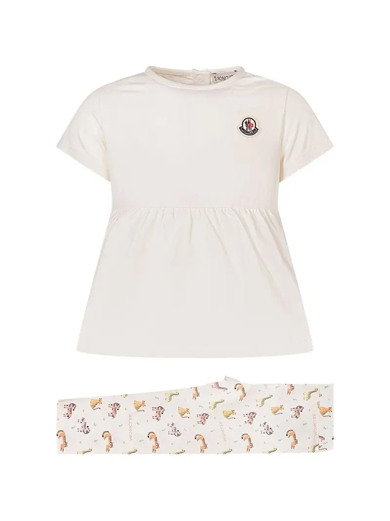Completo per neonata Moncler Enfant due pezzi