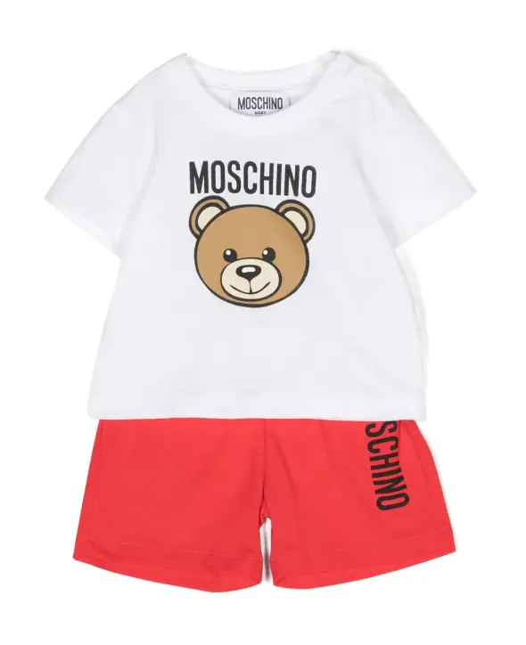 Completo  per neonato con Teddy Bear e logo
