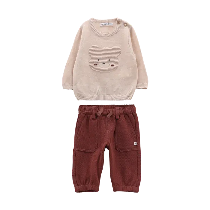 Completo Tricot e Felpa con Orsetto Melby
