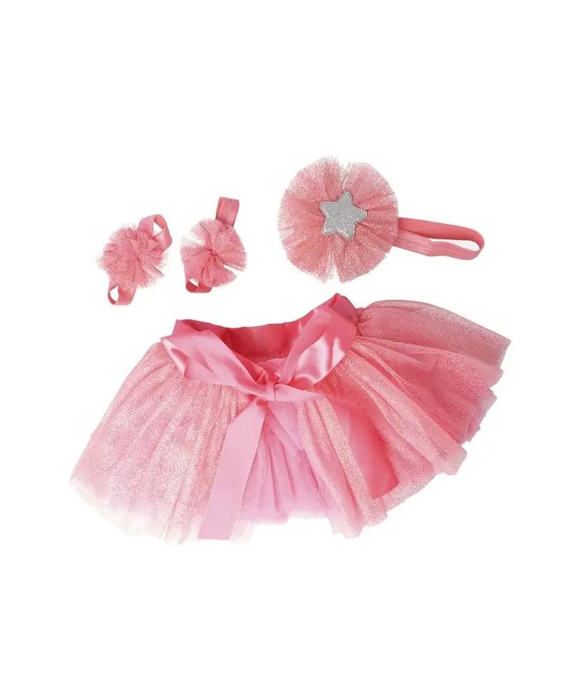 COMPLETO TUTU E TRE ELASTICI CON DECORAZIONI