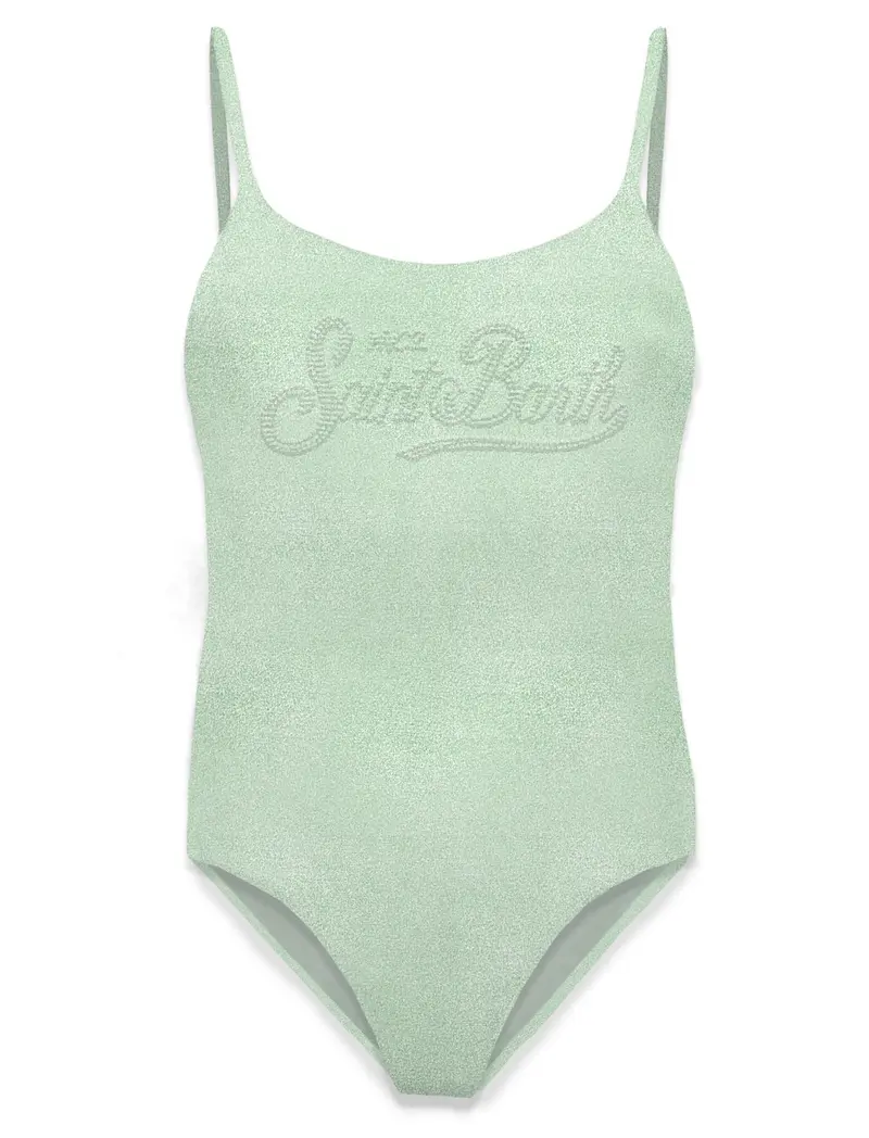 COSTME INTERO MC2 SAINT BARTH VERDE CON LOGO IN STRASS