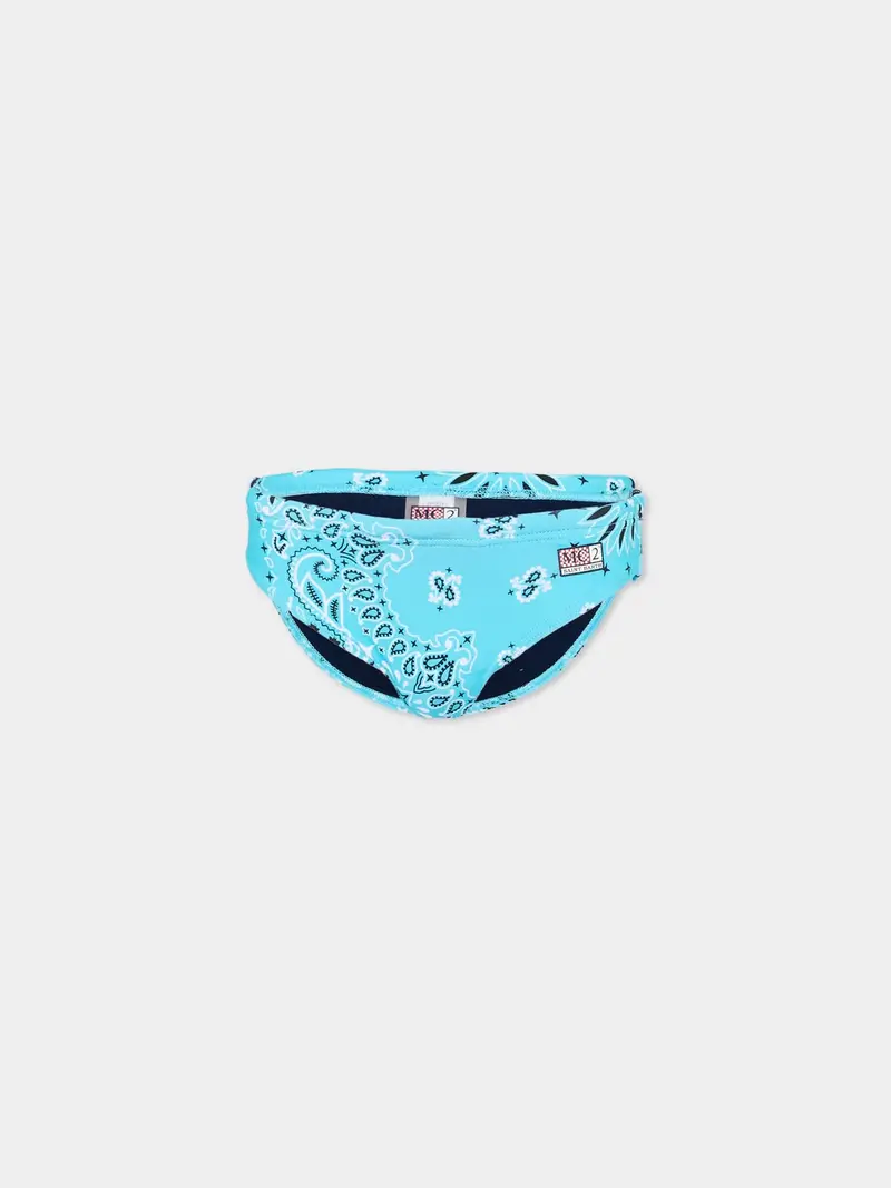 COSTUME A SLIP MC2 SAINT BARTH MODELO BANDANA AZZURRO