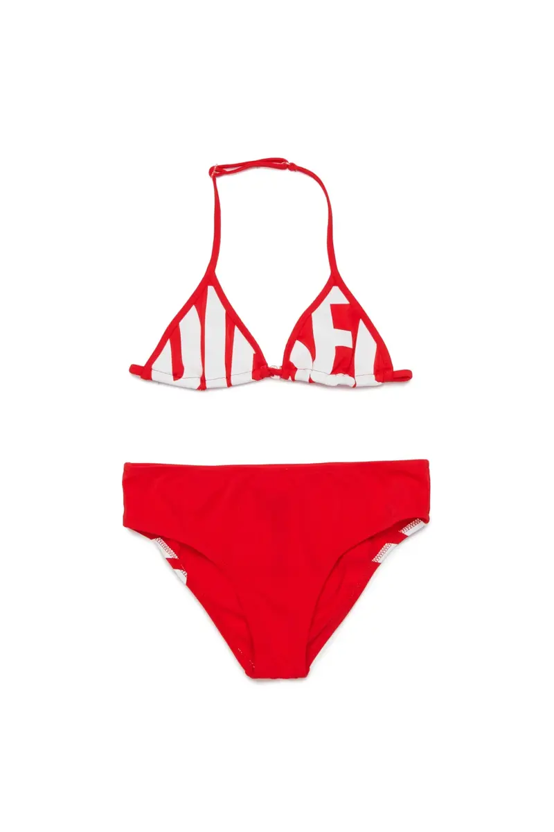 COSTUME A TRIANGOLO ROSSO CON LOGO BIANCO DIESEL