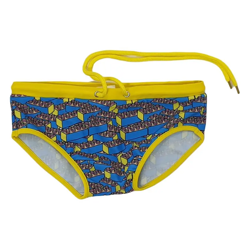 costume bambino con stampa mattoncini colorati
