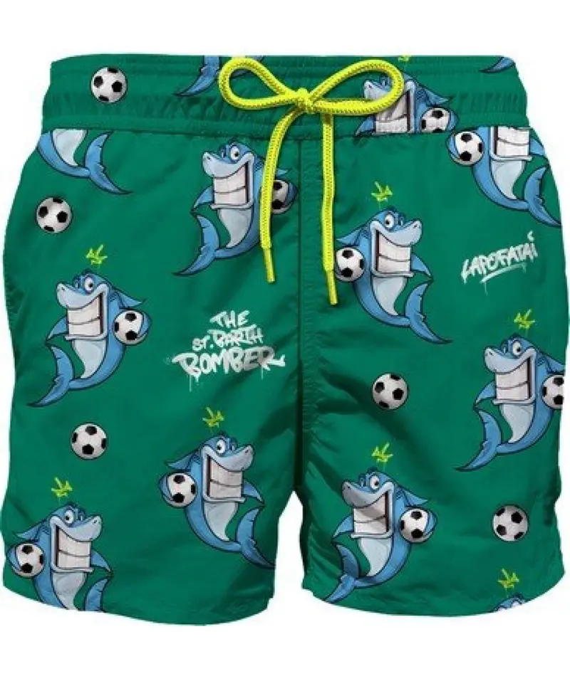 COSTUME BOXER VERDECON SHARK BOMBER MC2 SAINT BARTH