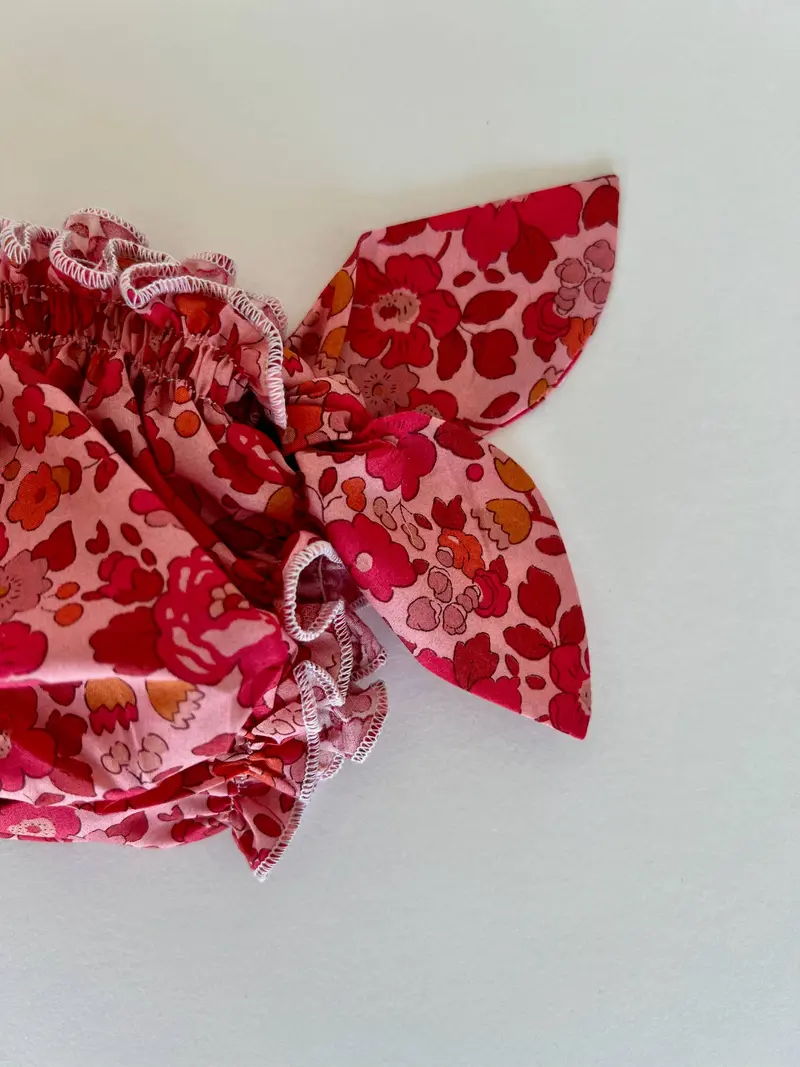 Costume da bagno in liberty Betsy rosa corallo