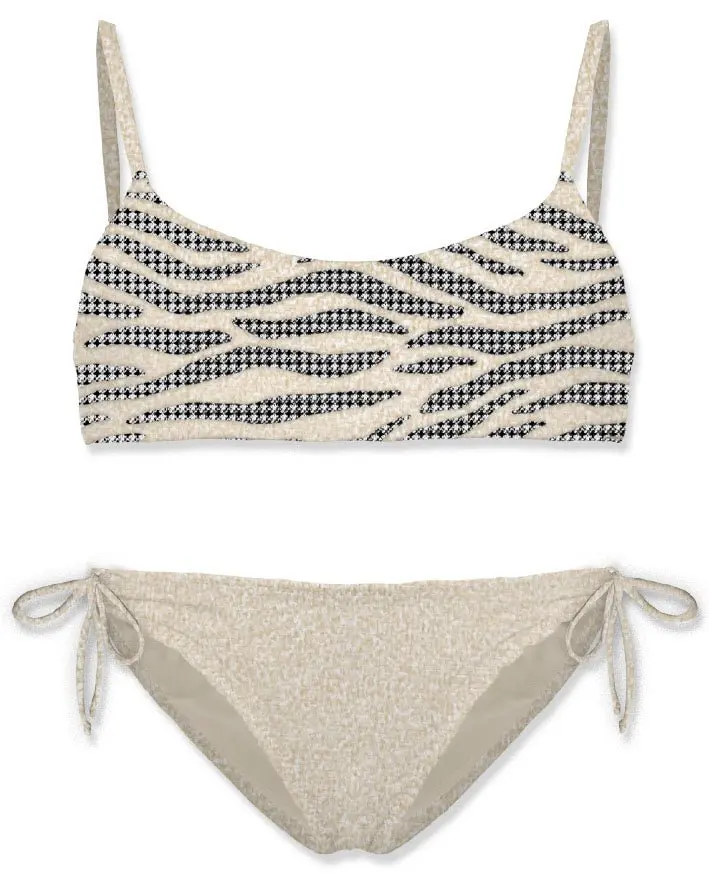 COSTUME DUE PEZZI MC2 SAINT BARTH BIANCO CON STRASS