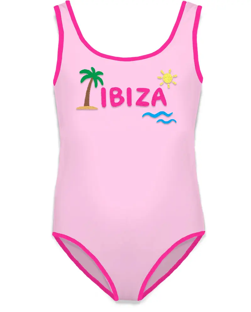 COSTUME INTERO MC2 SAINT BARTH ROSA CON SCRITTA IBIZA