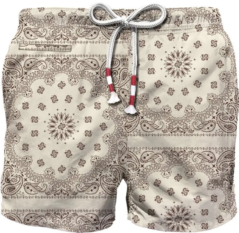 COSTUME MC2 SAINT BARTH EFFETTO BANDANA BIANCO E MARRONE