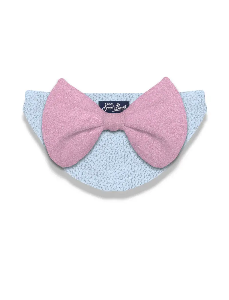 COSTUME MC2 SAINT BARTH LILLA CON FIOCCO ROSA SUL RETRO