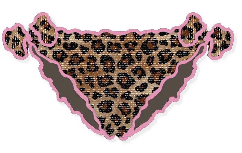 COSTUME MC2 SAINT BARTH MACULATO CON BORDI ROSA