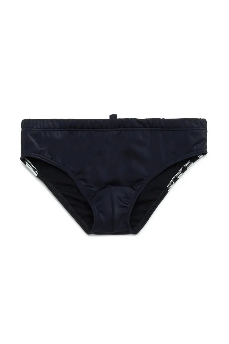 COSTUME NERO SLIP CON LOGO DSQUARED2