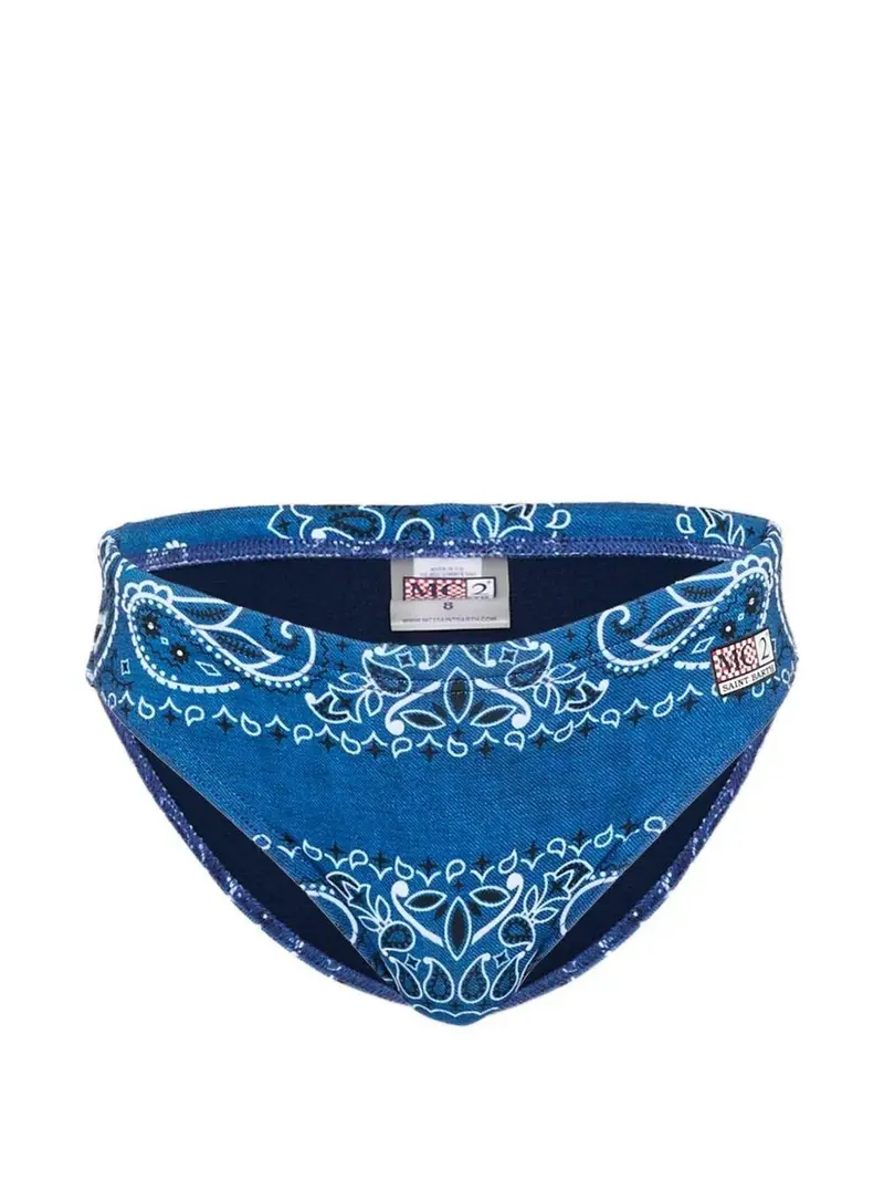 COSTUME SLIP  MC2 SAINT BARTH MODELLO BANDANA BLU