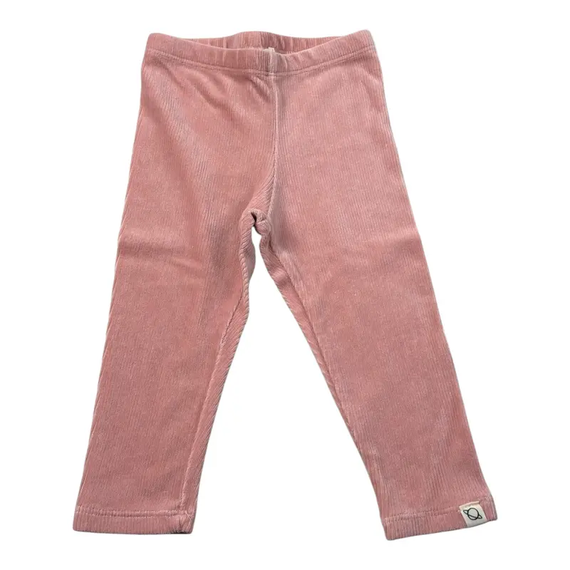 Cozmo Leggins tinta unita In Ciniglia Rosa per Neonata