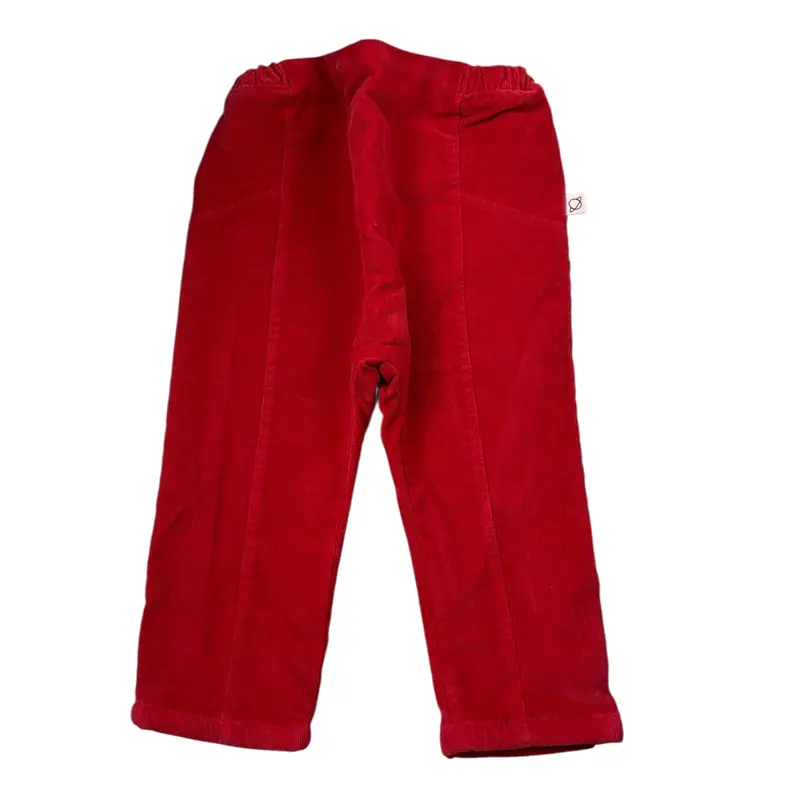 Cozmo Pantalone tinta unita con Elastico In Vita Rosso per Neonato
