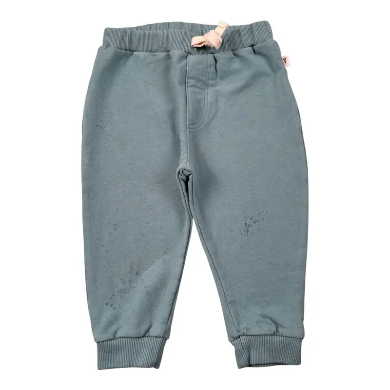 Cozmo Pantalone tinta unita con Elastico In Vita Verde per Neonato