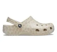 CROCS BEIGE CON STAMPA ANIMALIER GLITTERATA