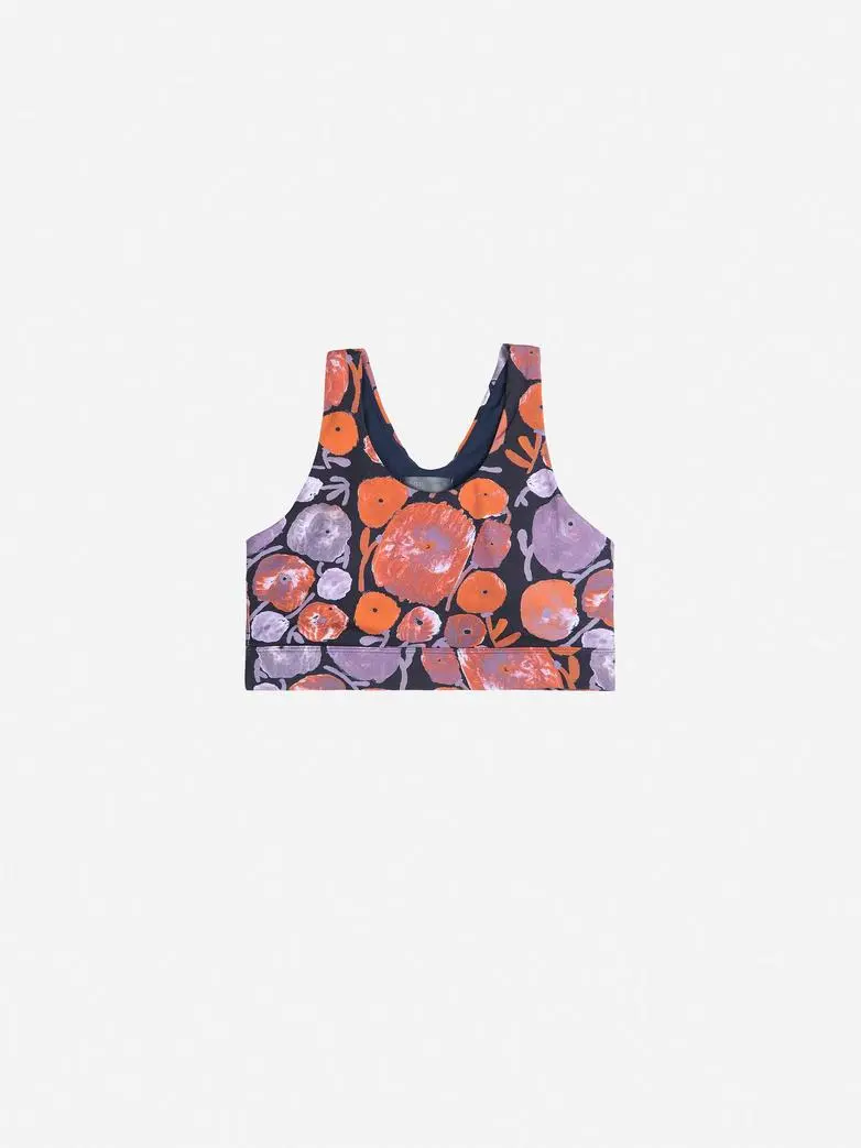 Dahlia pattern sporty top