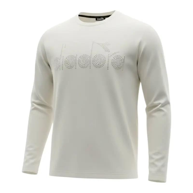 Diadora Shirt tinta unita con Applicazioni Panna per Bambina