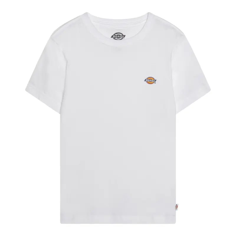 Dickies T-Shirt tinta unita con Logo Bianco per Bambino