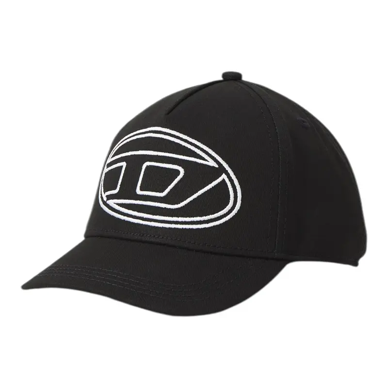 Diesel Cappello Modello Berretto tinta unita con Logo Nero per Bambino