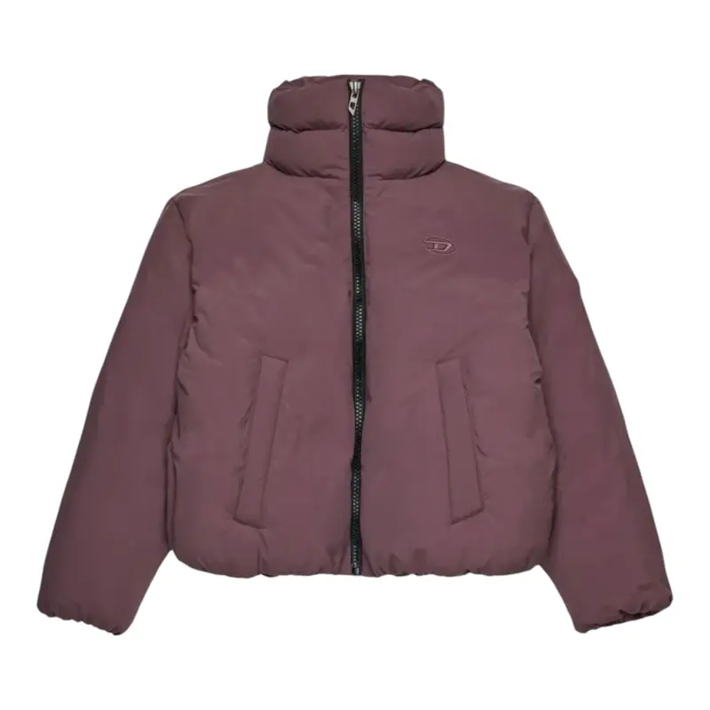 Diesel Giubbino tinta unita con Zip Viola per Bambina