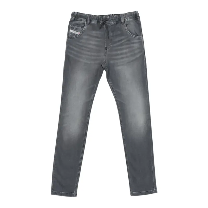 Diesel Jeans tinta unita con Elastico In Vita Grigio per Bambino