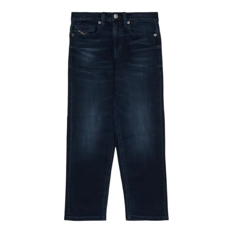 Diesel Jeans tinta unita con Girovita Regolabile Blu per Bambino