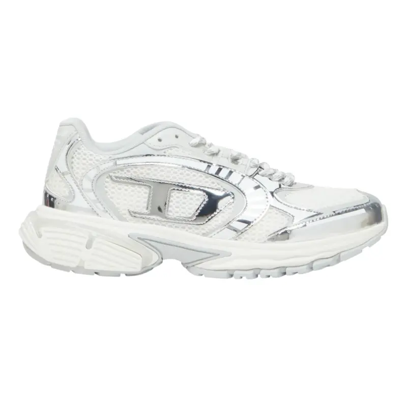 Diesel Sneakers tinta unita con Lacci Bianco per Bambina
