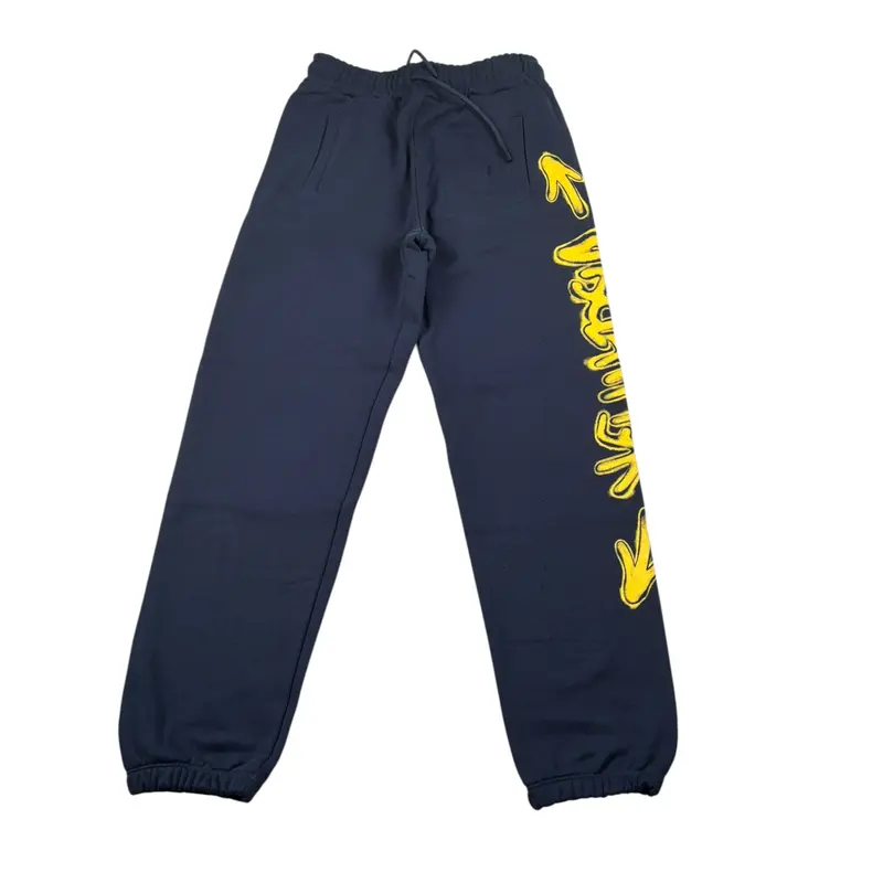 Disclaimer Pantalone Tuta tinta unita con Logo Blu per Bambino