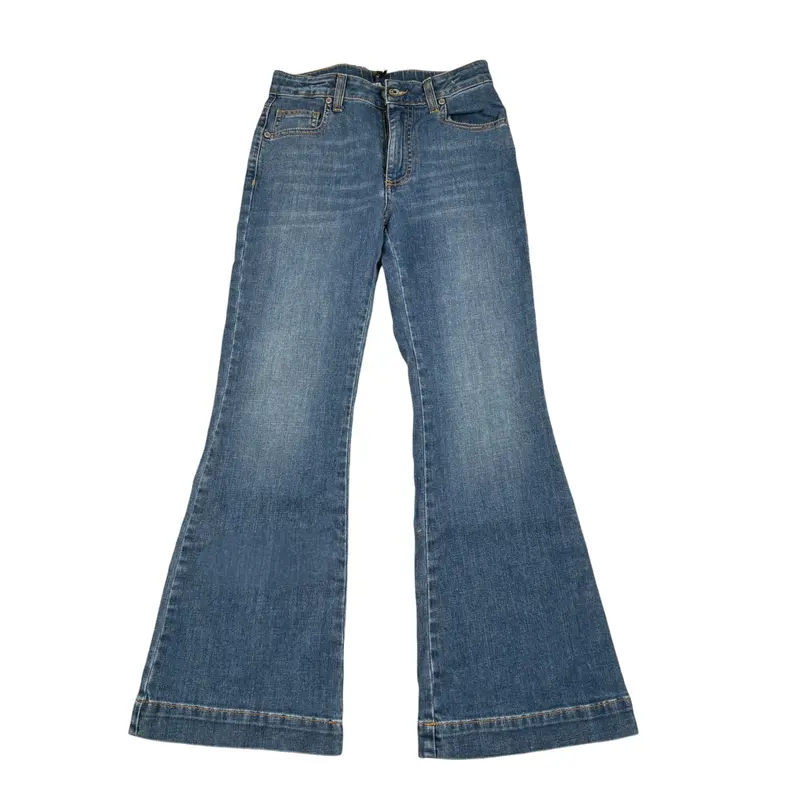 Dixie Jeans tinta unita Modello Zampa Blu per Bambina
