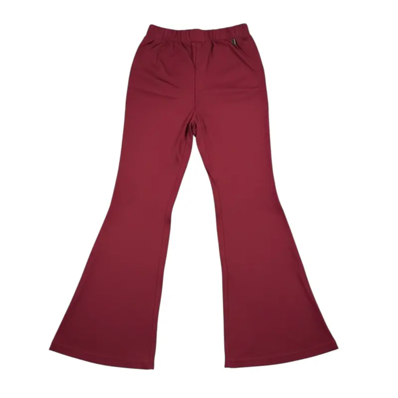 Dixie Pantalone tinta unita Modello Zampa Rosso per Bambina