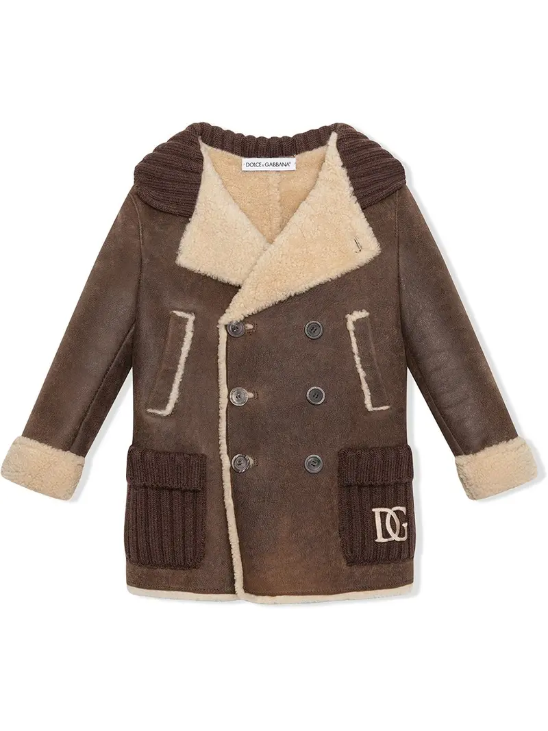 Dolce & Gabbana Kids cappotto doppiopetto