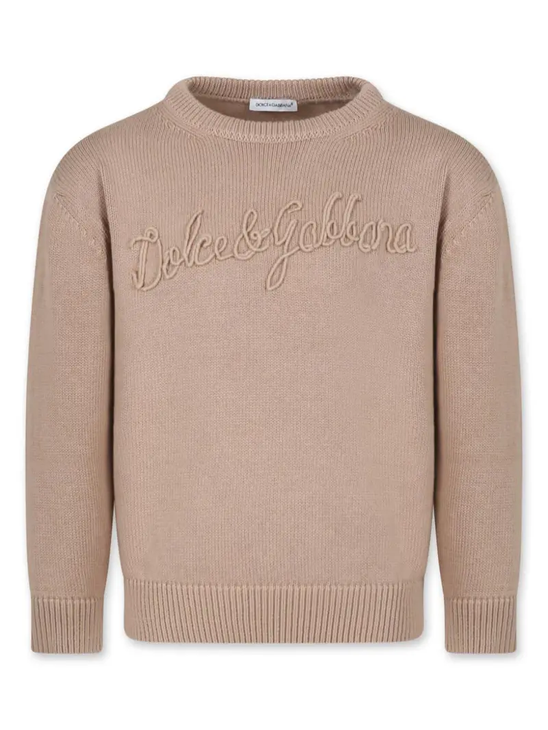 Dolce & Gabbana Kids maglione con ricamo