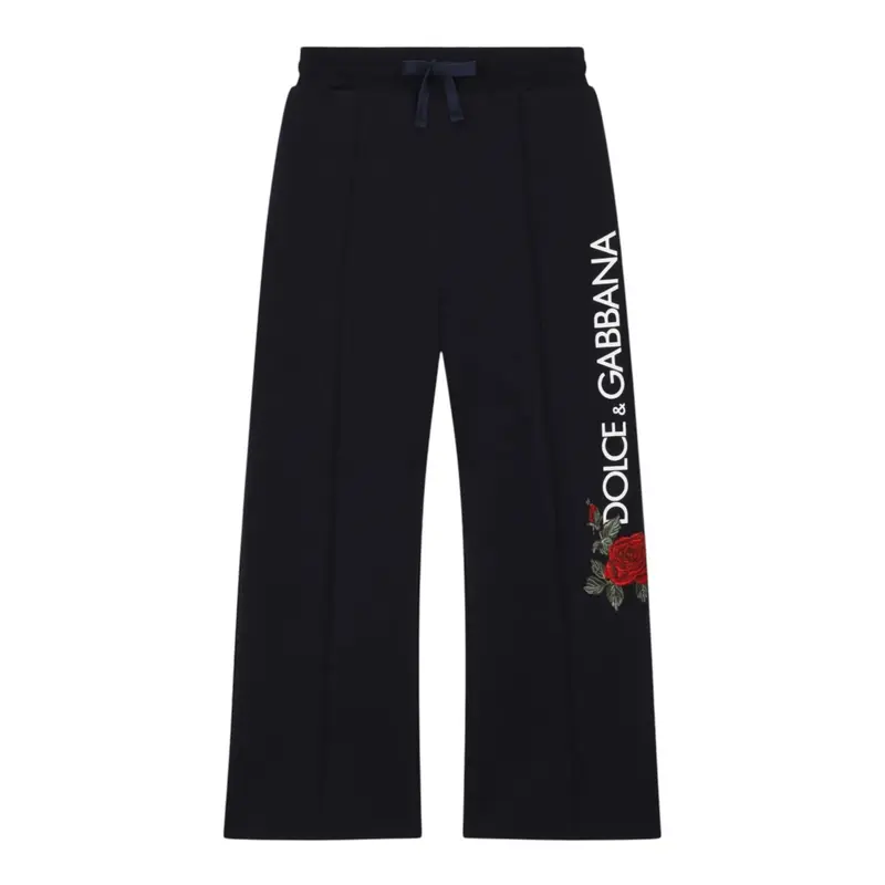 Dolce & Gabbana Pantalone Modello Tuta tinta unita Blu per Bambina