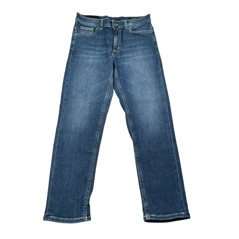 Dondup Jeans tinta unita con Girovita Regolabile Blu per Bambino