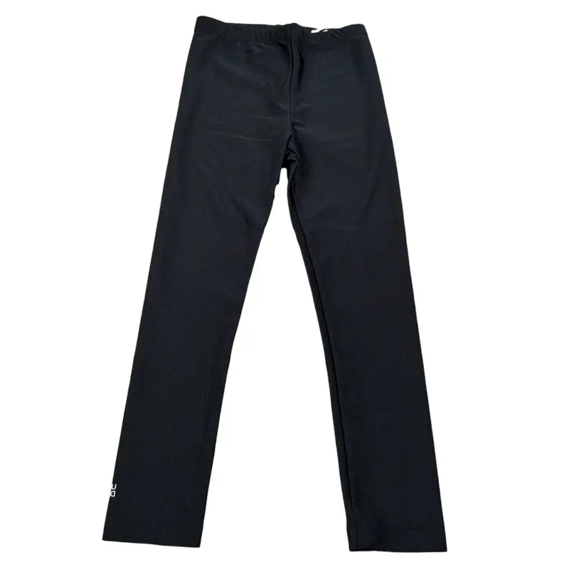 Dou Dou Leggins tinta unita con Logo Nero per Bambina