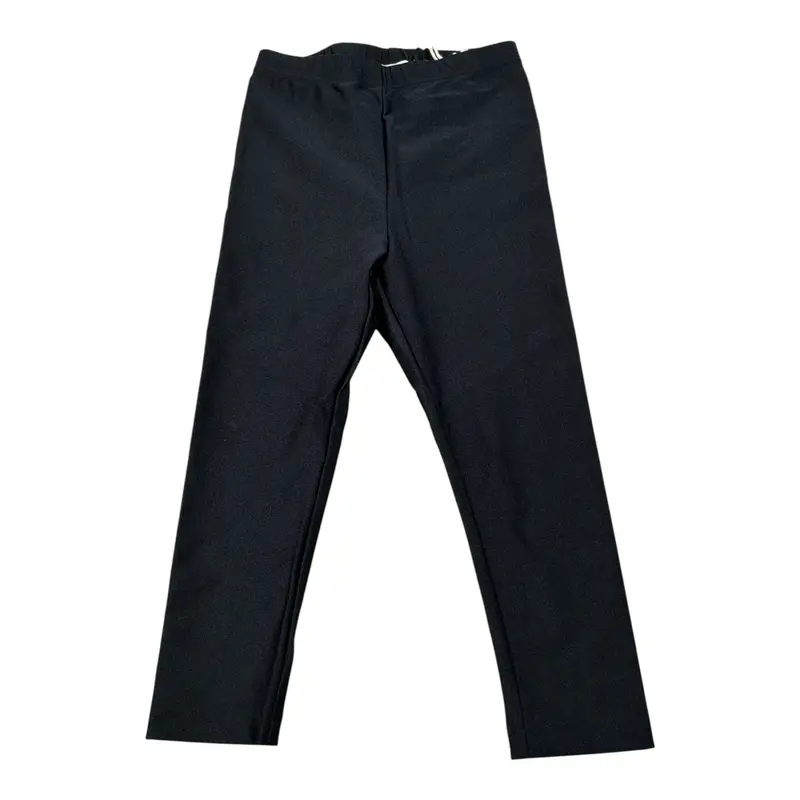 Dou Dou Leggins tinta unita con Logo Nero per Bambina