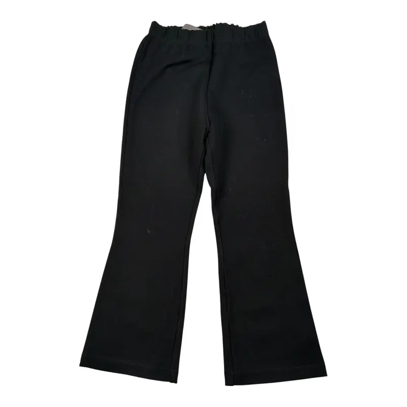 Dou Dou Pantalone tinta unita Modello A Zampa Nero per Bambina