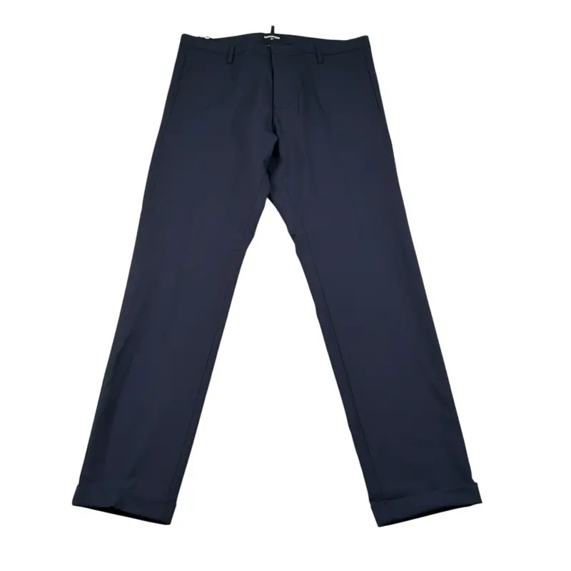 Dsquared2 Pantalone tinta unita con Tasche A Filo Blu per Bambino