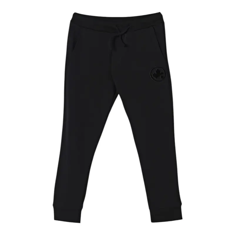 Dsquared2 Pantalone Tuta tinta unita con Logo Nero per Bambino
