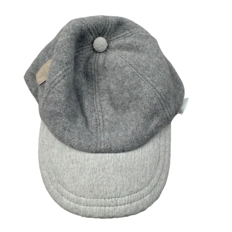 Eleventy Berretto tinta unita con Logo Grigio per Bambino