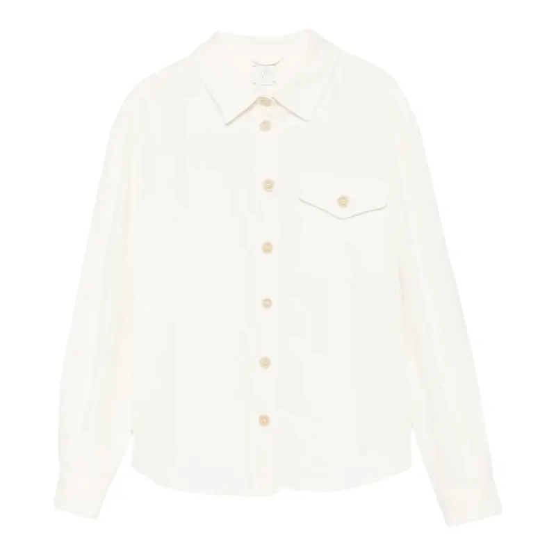 Eleventy Camicia Manica Lunga tinta unita Panna per Bambino