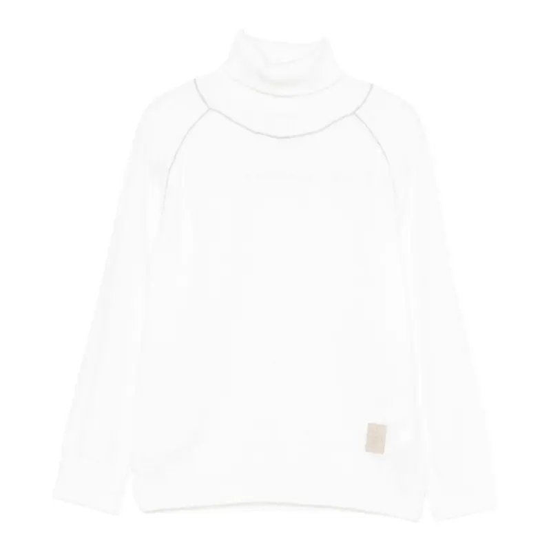 Eleventy Maglia Collo Alto tinta unita Bianco per Bambino